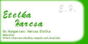 etelka harcsa business card